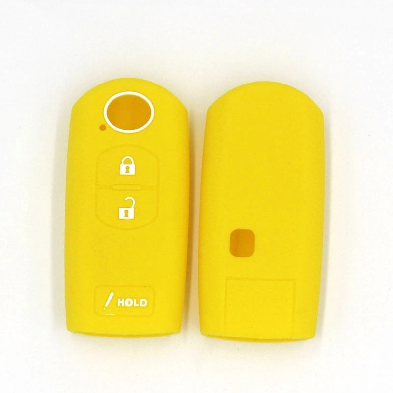 Silicone Rubber Car Key Case 3 Buttons for Mazda