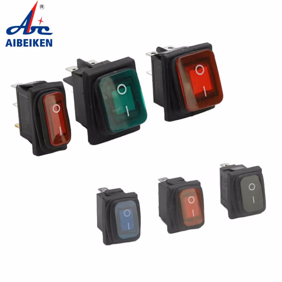 12V DC IP65 Blue Waterproof on off Spst Round Auto Car Boat Rocker Switch